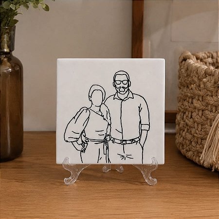 Quadro em Cerâmica Fria com Base Acrílica