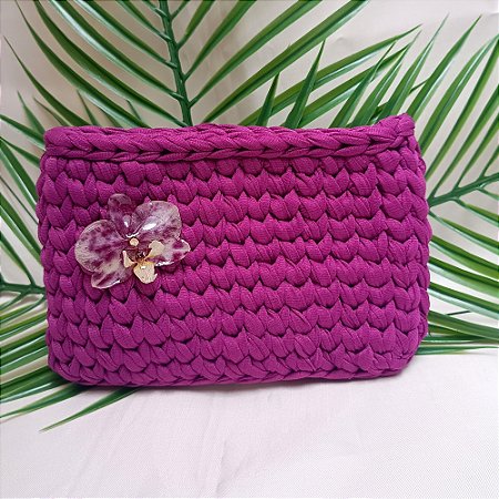 Broche Alana - Orquídea Natural Preservada em Resina