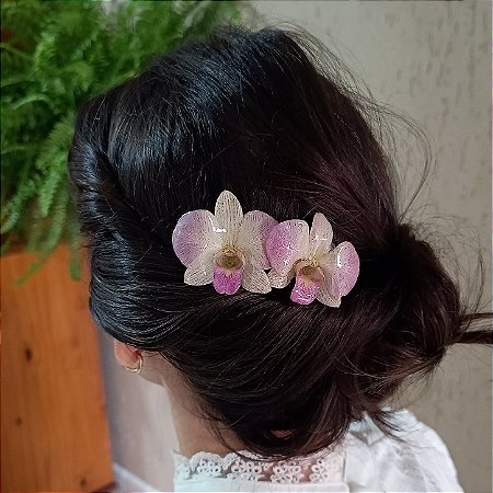 Arranjo Flora - Orquídea Natural Preservada em Resina