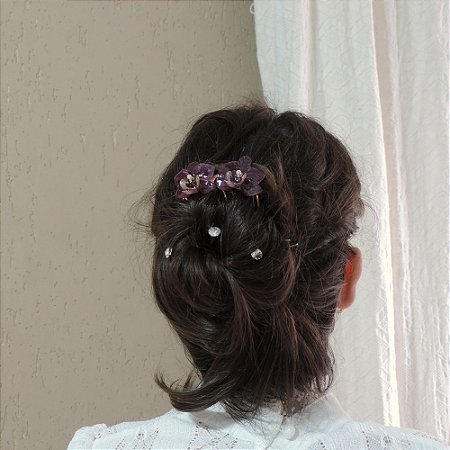 Arranjo Vivian - Orquídea Natural Preservada em Resina