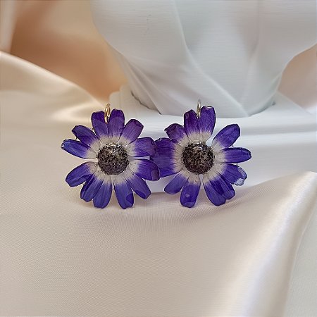 Pingente - Cinerária Natural Preservada em Resina