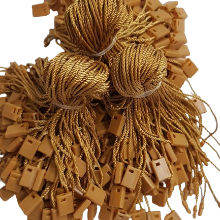 100 Lacre de Autenticidade para Tag - Fixação Segura p Etiquetas - Dourado