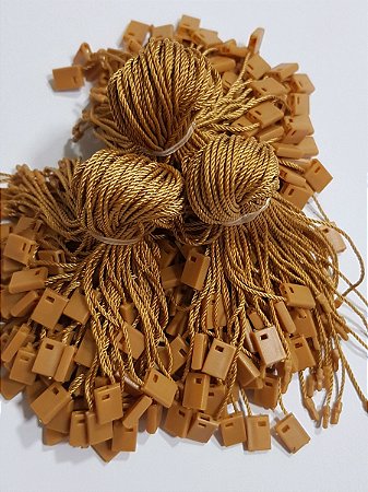500 Lacre de Autenticidade para Tag - Fixação Segura p Etiquetas - Dourado