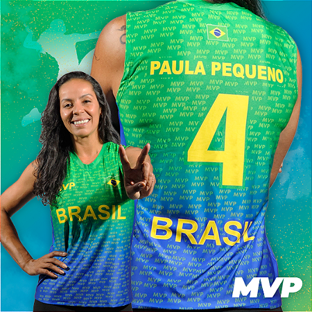 Camisa Brasil MVP Feminina - Paula Pequeno - Verde
