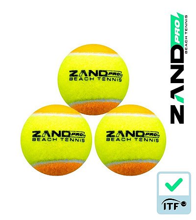 PACK COM 3 BOLAS DE BEACH TENNIS ZAND PRO