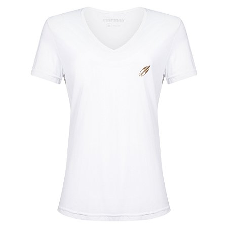 Camiseta Feminina Manga Curta Decote V Beach Sports Mormaii 2733