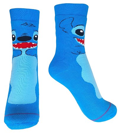 MEIA DIVERTIDA - STITCH AZUL