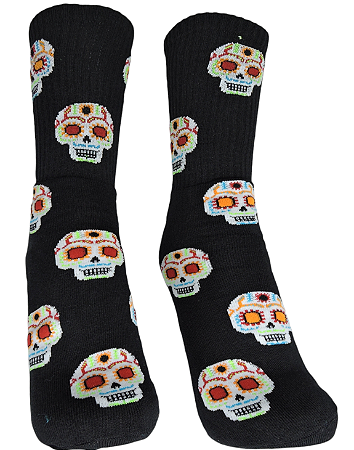 MEIA PRETA - CAVEIRA MEXICANA