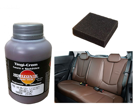 TINGICROM COURO E SINTETICO MARROM SEMI BRILHO 250ML