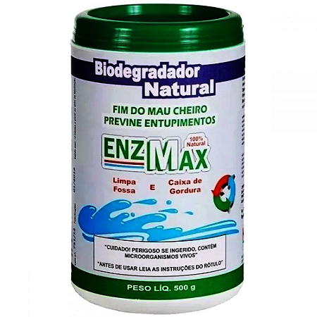 ENZMAX - LIMPA FOSSA E CAIXA DE GORDURA 500G