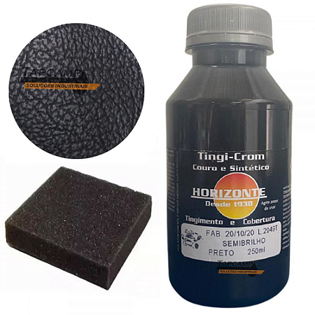 TINGICROM COURO E SINTETICO PRETO SEMI BRILHO 250ML
