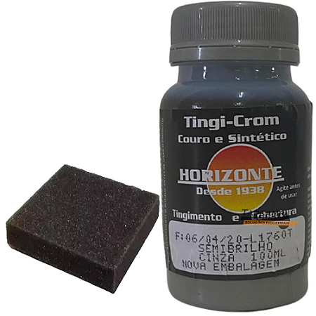 TINGICROM COURO E SINTETICO CINZA SEMI BRILHO 100ML