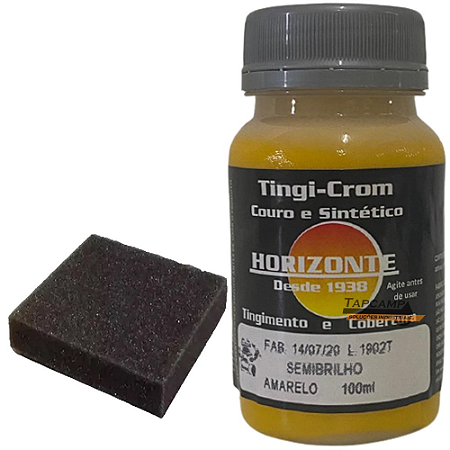 TINGICROM COURO E SINTETICO AMARELO SEMI BRILHO 100ML