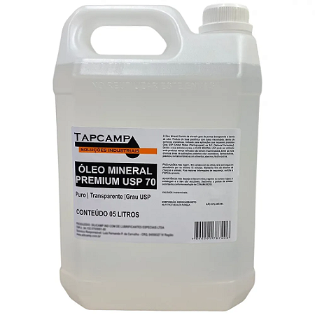OLEO MINERAL USP 70 - 5 LITROS