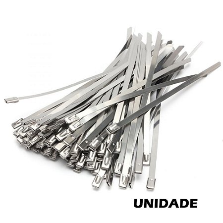 ABRACADEIRA ZIP TIE INOX 300x4,6x0,25mm | TapCamp - TAPCAMP