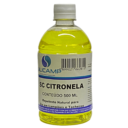 OLEO DE CITRONELA PARA TOCHEIROS 500mL SILICAMP