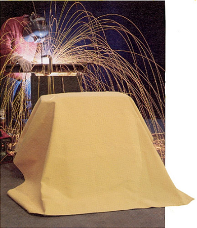 CORTINA ANTICHAMA DE ARAMIDA KEVLAR P/ SOLDA 1200x7000x1,7mm