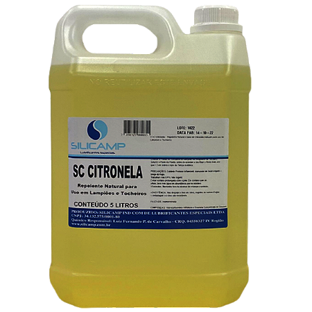 OLEO DE CITRONELA PARA TOCHEIROS 5 L SILICAMP