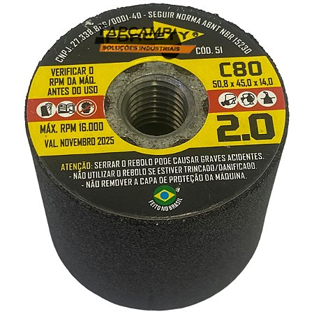 Rebolo Copo Reto 2 Polegadas  C 80
