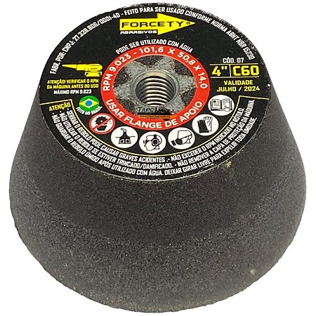 Rebolo Copo Conico 4 C 60 101,6 X 50,8 X M14