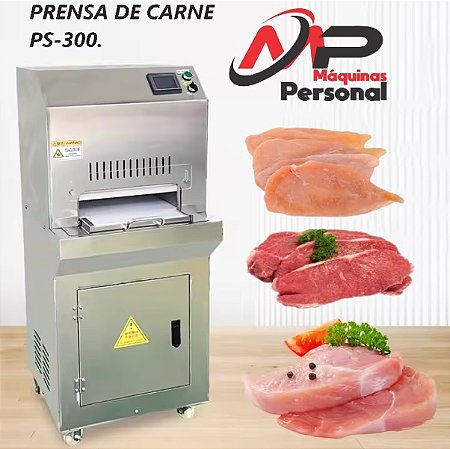 PRENSA AUTOMÁTICA PARA CARNE, FRANGO ETC.