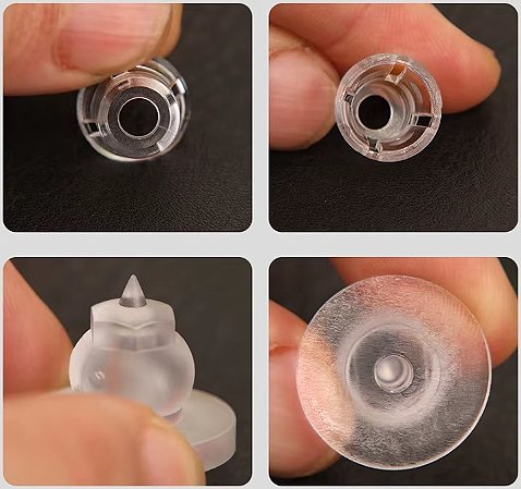 Kit 500 Pinos Fixador Distanciador Engate Rápido Transparente.