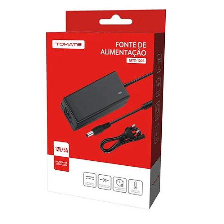 FONTE DE ALIMENTACAO 12V 5A TOMATE MTT-1205