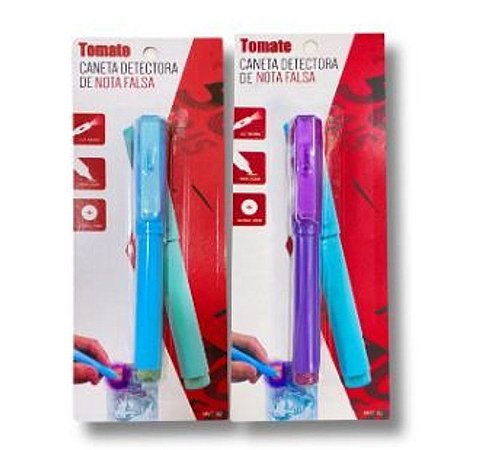 CANETA DETECTORA DE NOTAS FALSAS TOMATE MYC-02