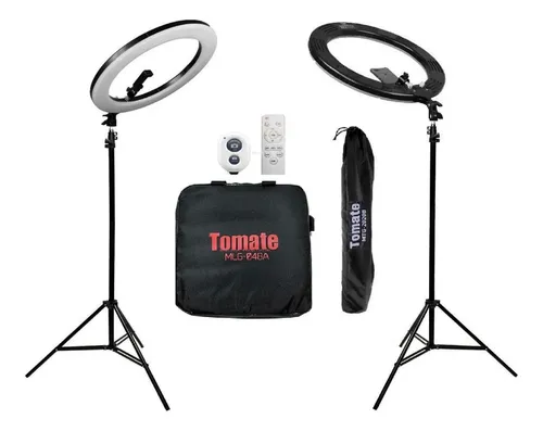 RING LIGHT 19" 448 LEDS COM TRIPE TOMATE MLG-048A