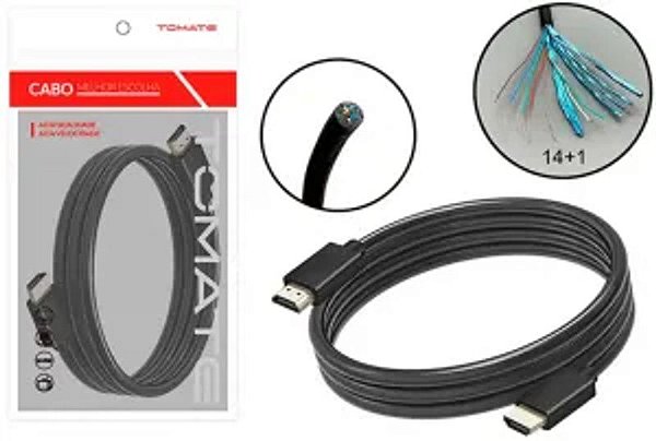 CABO HDMI MACHO X MACHO 2M TOMATE MHD-4022