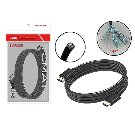 CABO HDMI PARA HDMI 4K 3M 2.0 TOMATE MHD-4023