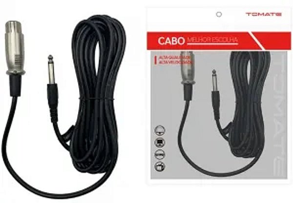 CABO DE MICROFONE P1O 5M TOMATE MCB-015