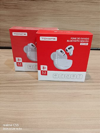FONE DE OUVIDO TWS BLUETOOTH 5.2 TOMATE MTF-8810