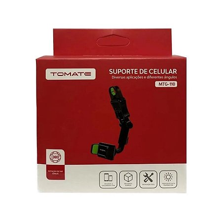 SUPORTE DE CELULAR VEICULAR PARA RETROVISOR TOMATE MTG-110