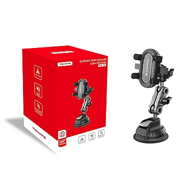 SUPORTE DE CELULAR VEICULAR COM VENTOSA TOMATE MTG-150