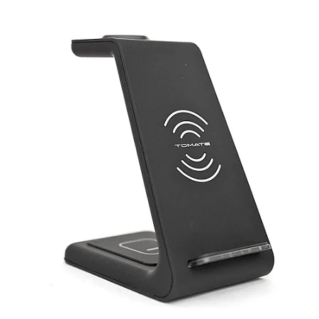 SUPORTE PARA CELULAR COM CARREGADOR POR INDUCAO 3 EM 1 TOMATE MTG-058