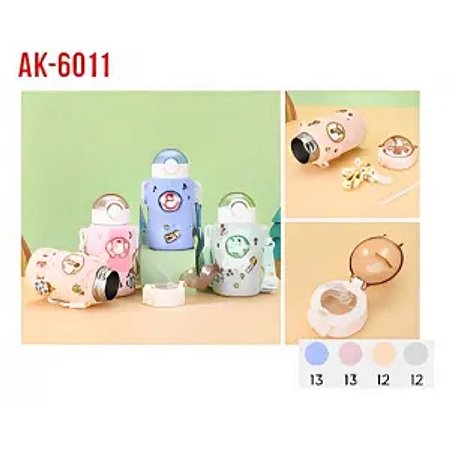 GARRAFA TERMICA INFANTIL 600ML TOMATE AK-6011