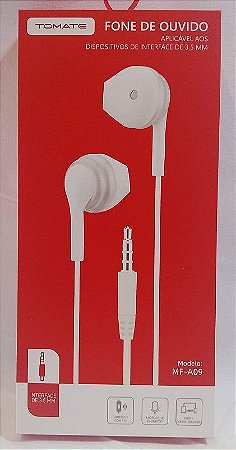 FONE DE OUVIDO P3 1.2M TOMATE MF-A09