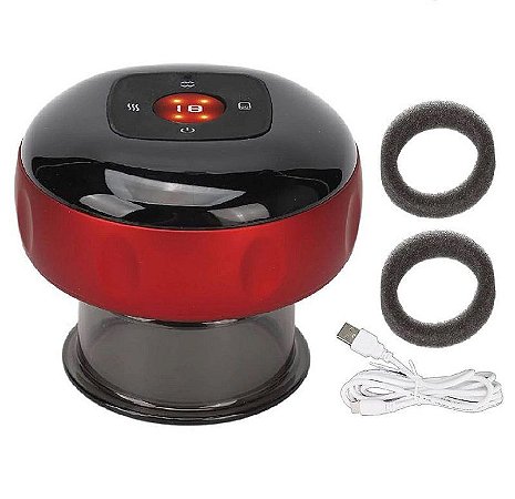 MASSAGEADOR ELETRICO COM VENTOSA 12 VELOCIDADES TOMATE AM-035