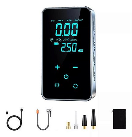 BOMBA DE AR PORTATIL INTELIGENTE SEM FIO 6A TOMATE MXB-008