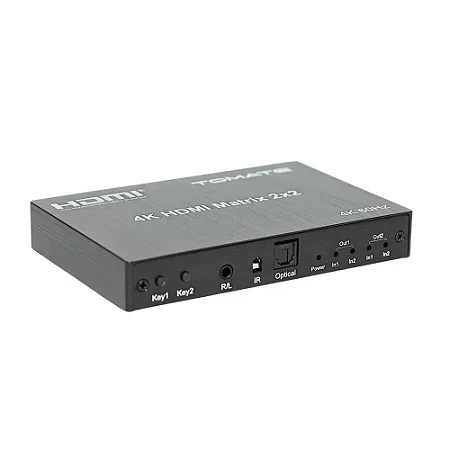 HDMI MATRIX 2 X 2 COM 3D 4K TOMATE MHD-212