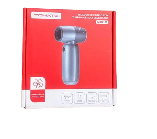 SECADOR DE CABELO COM TURBINA DE ALTA VELOCIDADE TOMATE  MXB-101