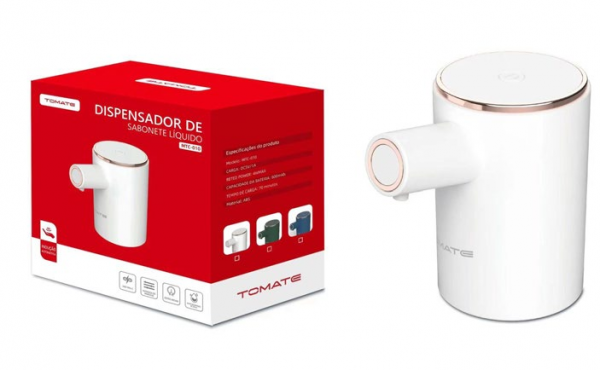 DISPENSADOR DE SABONETE LIQUIDO TOMATE MTC-010