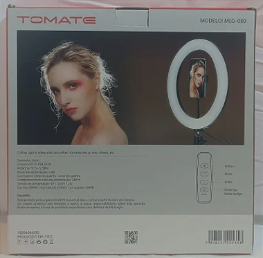 RING LIGHT 10" COM TRIPE TOMATE MLG-080