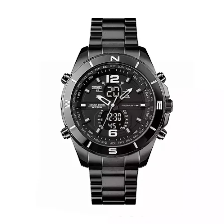 RELOGIO DE PULSO PRETO TOMATE MTX-015P