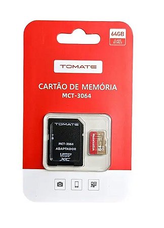 CARTAO DE MEMORIA COM ADAPTADOR 16GB TOMATE MCT-3016