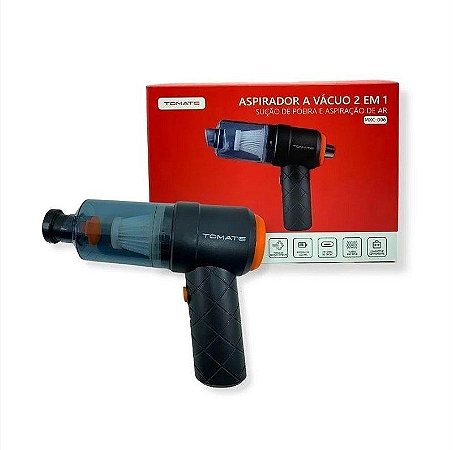 MINI ASPIRADOR DE PO AUTOMOTIVO PORTATIL 10W RECARREGAVEL TOMATE MXC-006