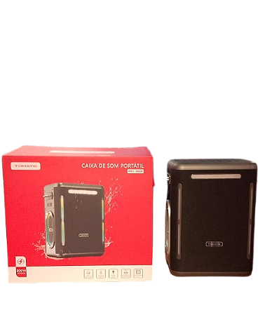 CAIXA DE SOM WIRELESS 5.3 BLUETOOTH RGB TOMATE MTS-8008