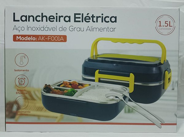 MARMITA TERMICA INOX PORTATIL 12V 1,5L AIKER AK-F001A