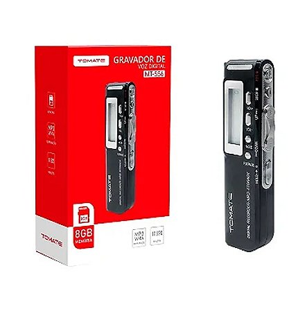 GRAVADOR DE VOZ DIGITAL 8GB TOMATE MT-556